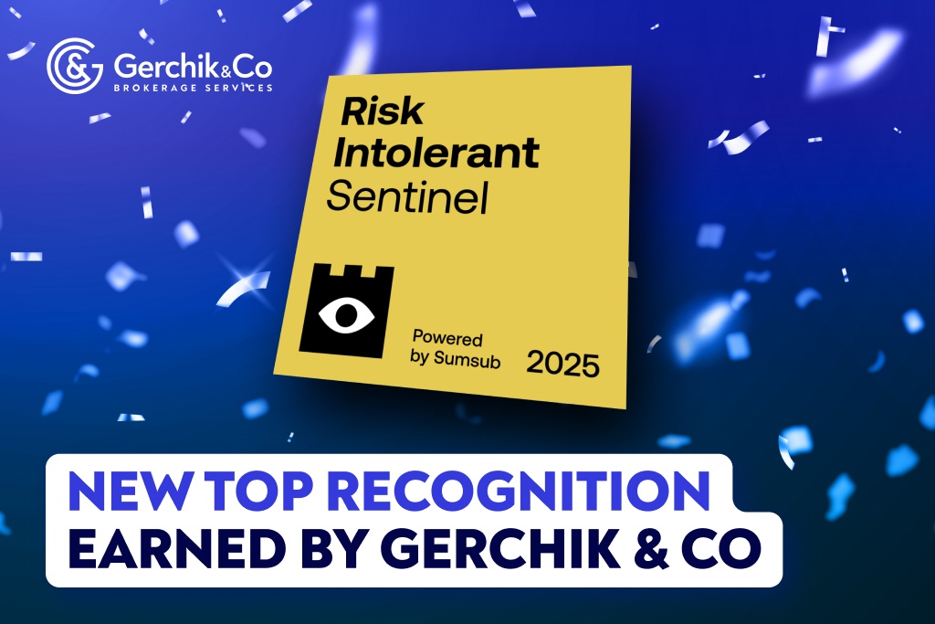 Gerchik & Co Recognized as a Risk Intolerant Sentinel: Broker Received the Highest Award from Sumsub